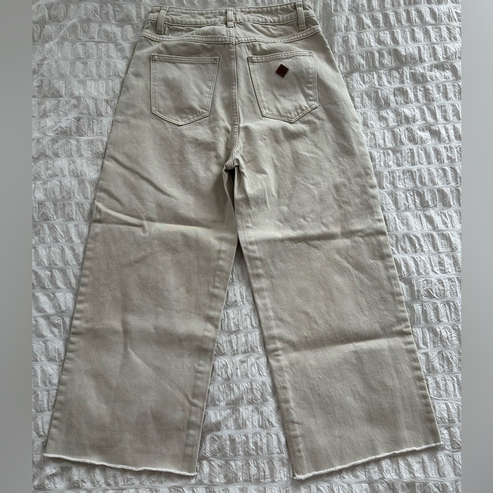 ABRAND 94 High & Wide Leg Cropped Jean Sz 28 - Picture 3 of 8